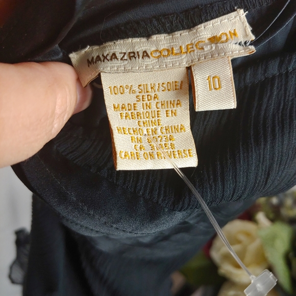 Maxazria Maxi Silk Dress 10.   Q02 - Picture 4 of 5